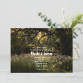素朴フローラ魅惑の森結婚の木の森 招待状 (スタンド正面)