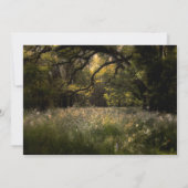 素朴フローラ魅惑の森結婚の木の森 招待状 (裏面)