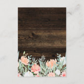 素朴フローラ |の結婚ゲスト詳細 エンクロージャーカード (裏面)