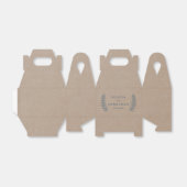 素朴フローラ |クラフトフェイク結婚式の引き出物ボックス フェイバーボックス (折り畳みなし)