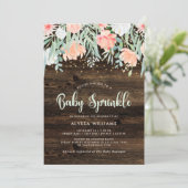 素朴フローラ|ベビースプリンクル招待状 招待状 (スタンド正面)
