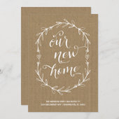 素朴フローラ | 住所の変更 案内状 (正面/裏面)