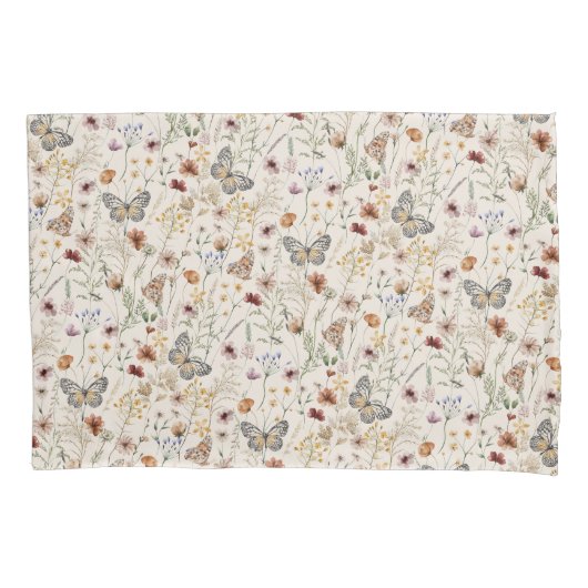 素朴フローラ 枕カバー (正面)