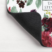 素朴フローラ |海軍とブルゴーニュ・マルサラ マウスパッド (コーナー)