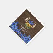 素朴フローラ〔雄ジカの〕枝角ひま結婚わ花 スタンダードカクテルナプキン (角)