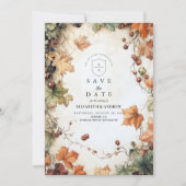 素朴ブドウの秋結婚の セーブザデート (正面)