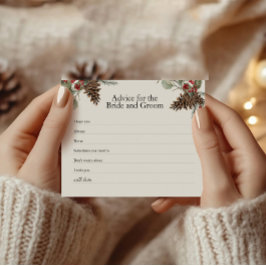 素朴ブライダルアドバイスカード | プレイドとピネコン チラシ