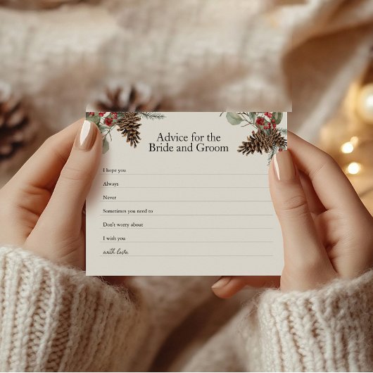 素朴ブライダルアドバイスカード | プレイドとピネコン チラシ