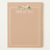 素朴ブライダルウェディングプランナー | バーンフローラデザイン プランナー手帳 (裏面)