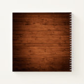 素朴ブライダルシャワーウッドレースライトギフトリスト ノートブック (裏面)