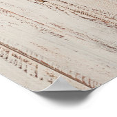 素朴ブライダルシャワーウッド紅葉 ポスター (角)