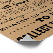 素朴ブライダルシャワーゲームリングや輪ゲームポスター ポスター (角)