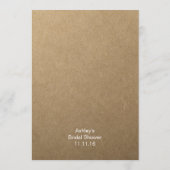 素朴ブライダルシャワーゲーム – 日付の夜のアイディア アドバイスカード (裏面)