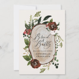 素朴ブライダルシャワーブランチと泡立 セーブザデート