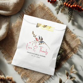 素朴ブライダルシャワー優先バッグ フェイバーバッグ