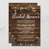 素朴ブライダルシャワー招待状 – 国ブライダル 招待状 (正面/裏面)