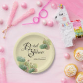 素朴ブライダルシャワー秋《植物》アスペン葉黄色 ペーパープレート (パーティー)