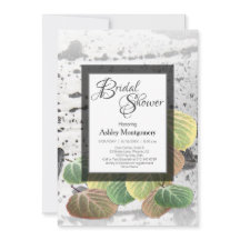 素朴ブライダルシャワー《植物》アスペンバークと葉