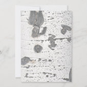 素朴ブライダルシャワー《植物》アスペンバーク葉 招待状 (裏面)