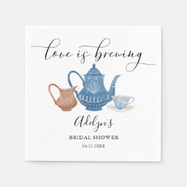 素朴ブライダルティーシャワー スタンダードカクテルナプキン