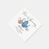 素朴ブライダルティーシャワー スタンダードカクテルナプキン (角)