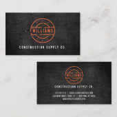 素朴ブラックウッド建築 名刺 (正面/裏面)