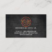 素朴ブラックウッド建築 名刺 (裏面)