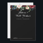 素朴ブラック結婚ズ・ウェルズ・アドバイス・カード アドバイスカード<br><div class="desc">この素朴なブラック結婚のウェルウィッシュアドバイスカードはクラシックに最適結婚である。デザインは、黒い背景にブルゴーニュ、赤、海軍、青と赤面の輝き絵を描と優雅な手の花を特徴とし、自然の美しいインスパイア。これらのカードはs、結婚ブライダルシャワー、ベビーシャワー、卒業式パーティーなどに最適だ。新郎新婦の名前、両親または卒業生の名前でカードをパーソナライズ。</div>