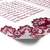 素朴ブルゴーニュひまわり結婚の座席表8 ポスター (角)