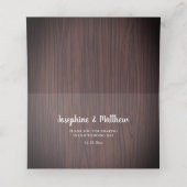 素朴ブルゴーニュフローラウォーター結婚カラー プレイスカード (内部開封)