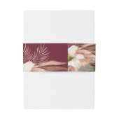 素朴ブルゴーニュフローラ結婚ズベリーバンド 招待状ベリーバンド (裏面例)