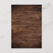 素朴ブルゴーニュフローラCOVID-19安全結婚ズ エンクロージャーカード (裏面)