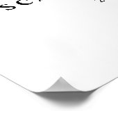 素朴ブルゴーニュ水彩の花と金ゴールド ポスター (角)