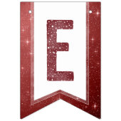 素朴ブルゴーニュ水彩タイポグラフィ信じ バンティングフラッグ (第2の旗)