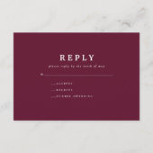 素朴ブルゴーニュ海軍フローラ結婚植物学 エンクロージャーカード (裏面)