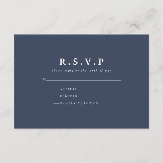 素朴ブルゴーニュ海軍フローラ結婚植物学 エンクロージャーカード (裏面)