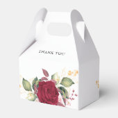 素朴ブルゴーニュ赤フローラ結婚ズ フェイバーボックス (裏面サイド)