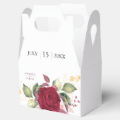 素朴ブルゴーニュ赤フローラ結婚ズ フェイバーボックス (オープン)