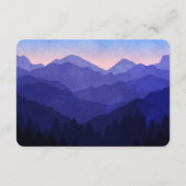 素朴ブルーマウン結婚ズの宿泊施設 エンクロージャーカード (裏面)