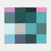 素朴プコンテンポラリーリ フリースブランケット (正面(横))