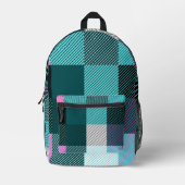 素朴プコンテンポラリーリ プリントバックパック (正面)