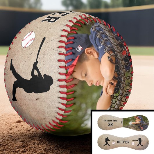 素朴プレイヤーのシルエット名写真 野球ボール