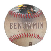 素朴プレーヤーチーム名写真 野球ボール (裏面)