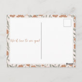 素朴ベビーシャワー男女兼用 ポストカード (裏面)