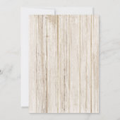 素朴ベビーベアベビーシャワー招待状 招待状 (裏面)