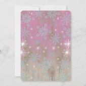 素朴ベビー外は冷たいシャワー招待状 招待状 (裏面)