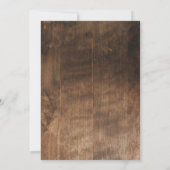 素朴ベビー-Qピクニックヒマワリ合板ウッド 招待状 (裏面)