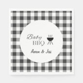 素朴ベビーBBQプライド紙男女兼用ナプキン スタンダードランチョンナプキン (正面)