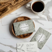 素朴ベーカリーストアカスタムビジネスカード 名刺