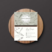 素朴ベーカリーストアカスタムビジネスカード 名刺